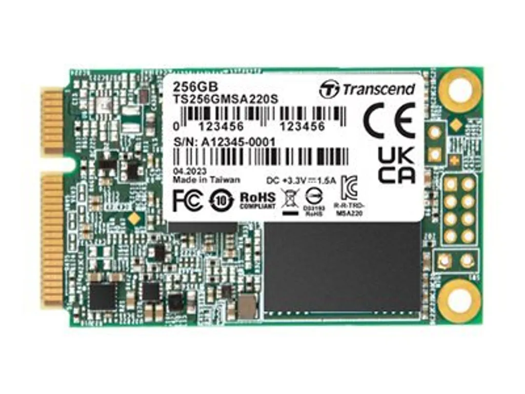 SSD 128GB Transcend MSA220S mSATA SATA III 3D NAND | Upgrade Sicuro