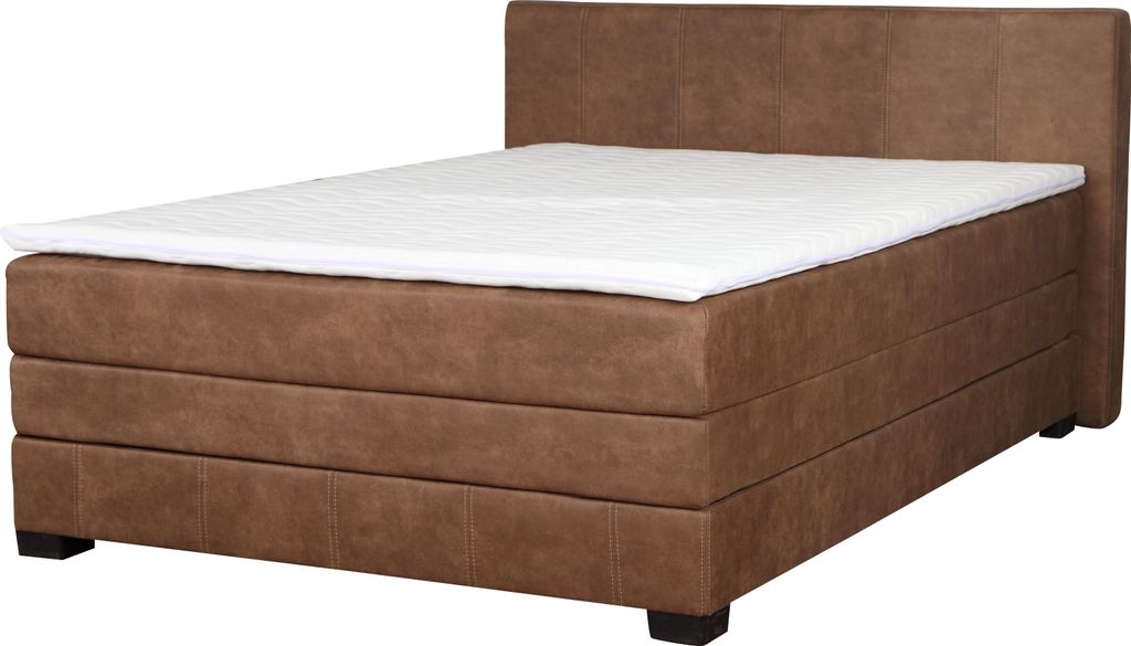 Vintage Boxspring Betten Polsterbett Bett Holzbett Doppel Hotel Ehebett 200x200