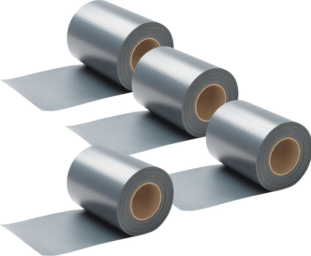 Hengda Sichtschutzstreifen PVC Sichtschutzstreifen Windschutzstreifen Doppelstabmatten 35mx4 Grau