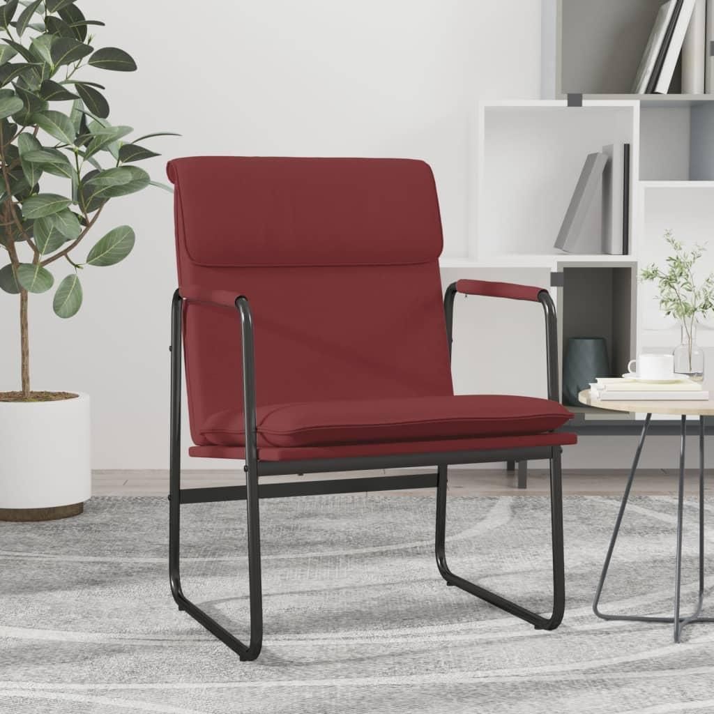 Best Möbel Loungesessel Weinrot 55x64x80 cm Kunstleder - Fernseh- & Relaxsessel CL2734754 1parcel