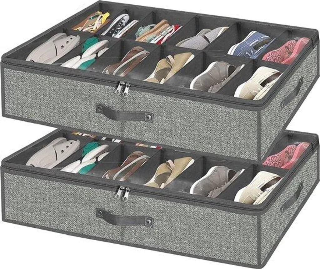 Meuble chaussures de sport anti-encombrement 24 paires 75 x 60 x 14 cm