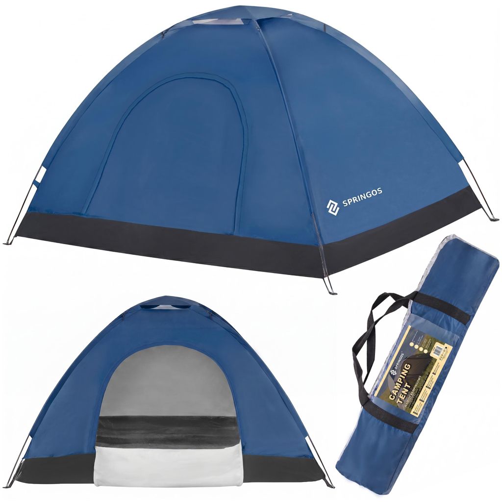 Zelt Campingzelt 2 Personen Outdoor Tent pop-up - Blau Produktbild 