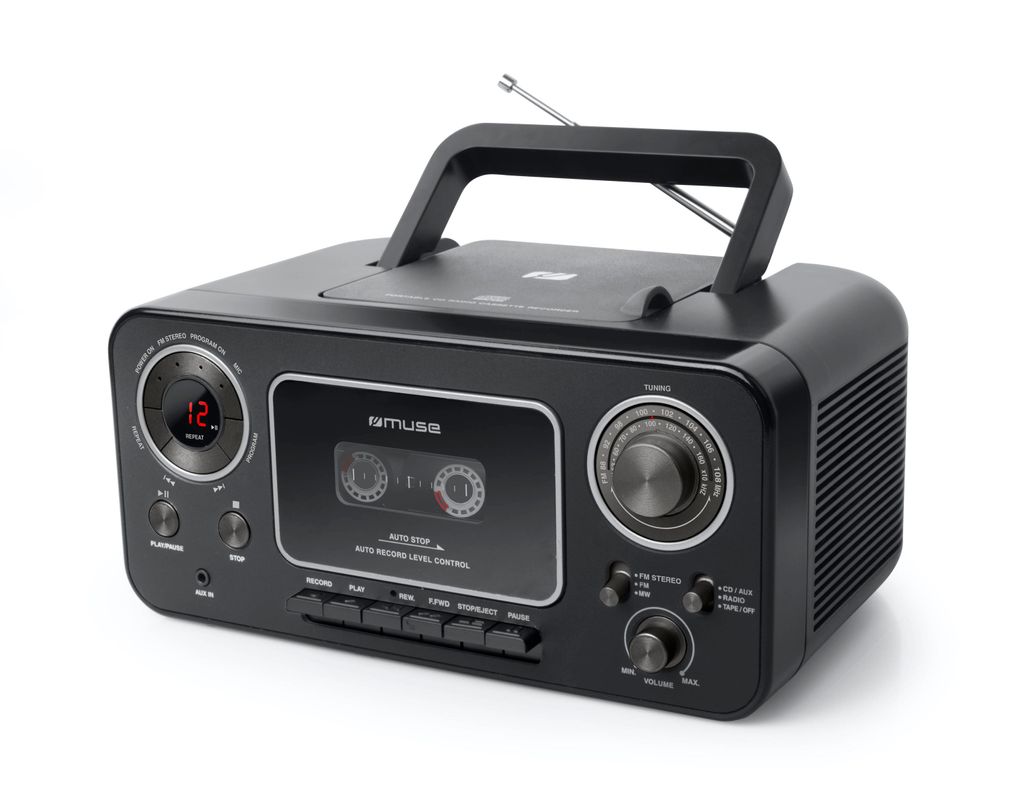 Kassette und AUX-IN CD Reflexion Boombox RCR2260 weiß/blau mit Radio