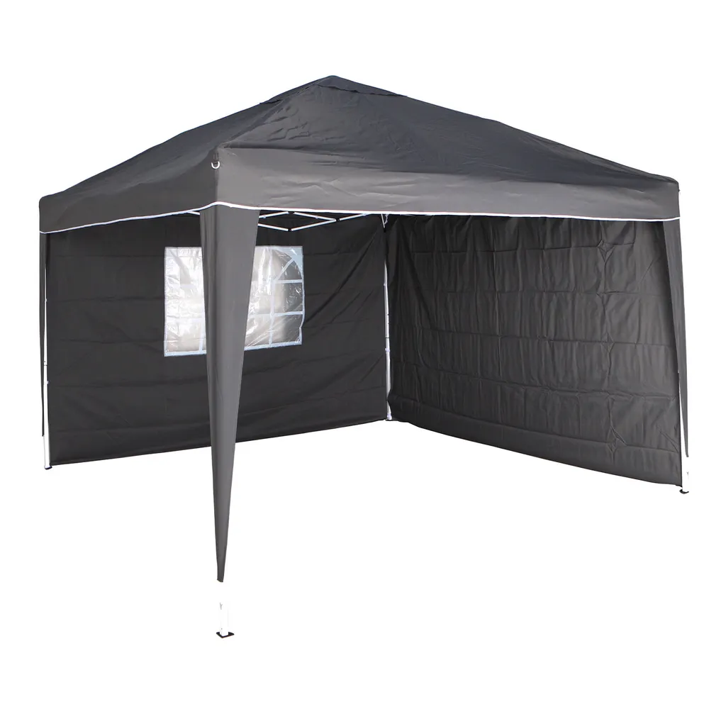 Tente de Réception Pop-Up Gris Anthracite Pavillon de Jardin Pliant