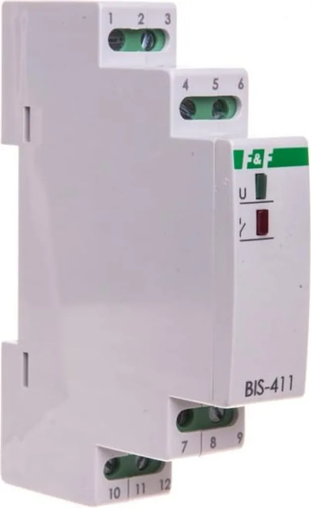 Télérupteur 8A 24V AC/DC 2 contacts BIS-411-2Z-24V pour rail DIN