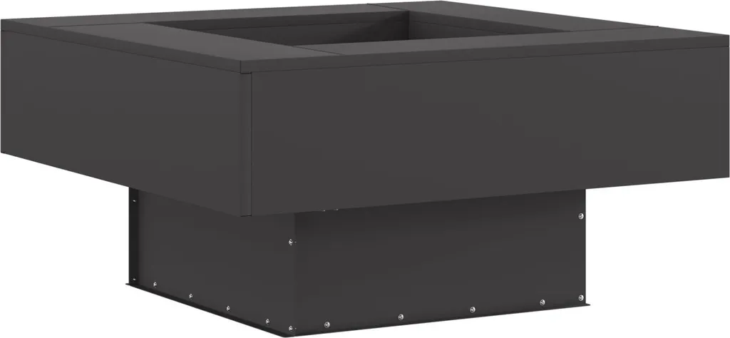 Brasero de Jardin Noir 80x80cm, Acier Haute Résistance DesignMöbel Pro