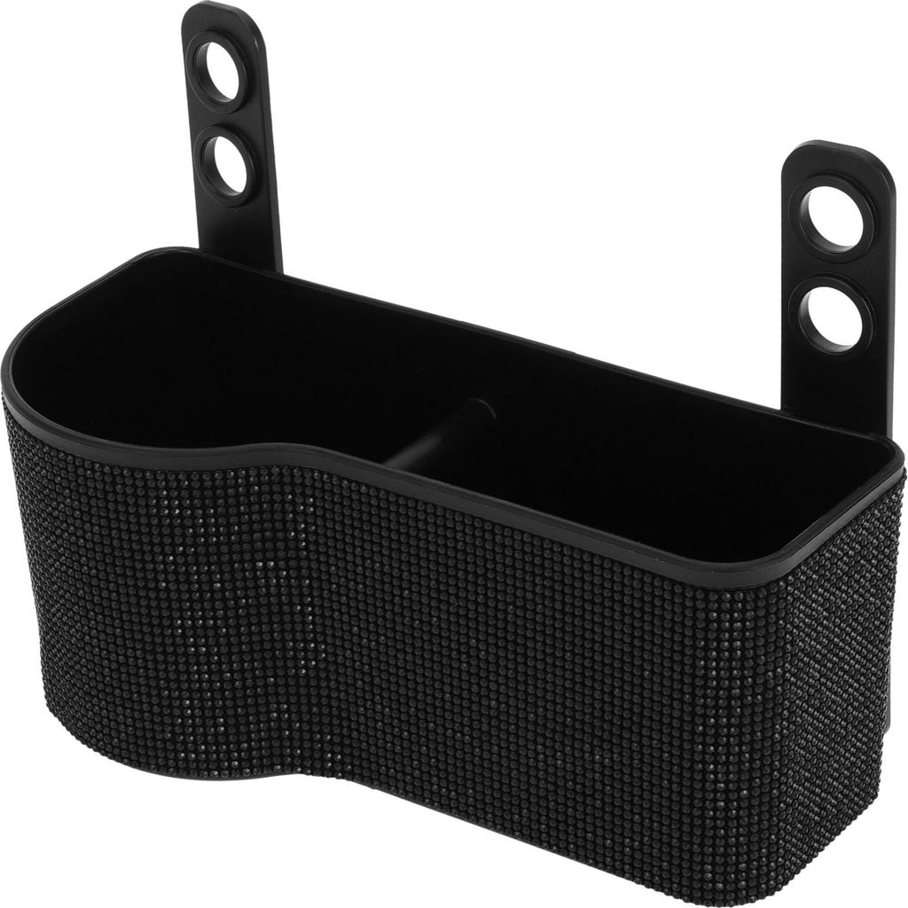 Auto-Mülltonne Tragbarer Mülleimer für Vordersitze Schwarz 1 Stück 7,5" Länge 3,2" Breite 3,5" Höhe Kunststoff