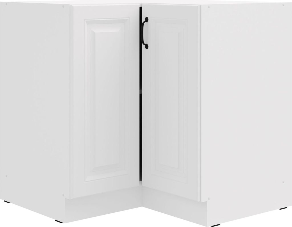 Eckunterschrank 90x90 cm Stilo Weiß Küchenzeile Küchenblock Produktbild 