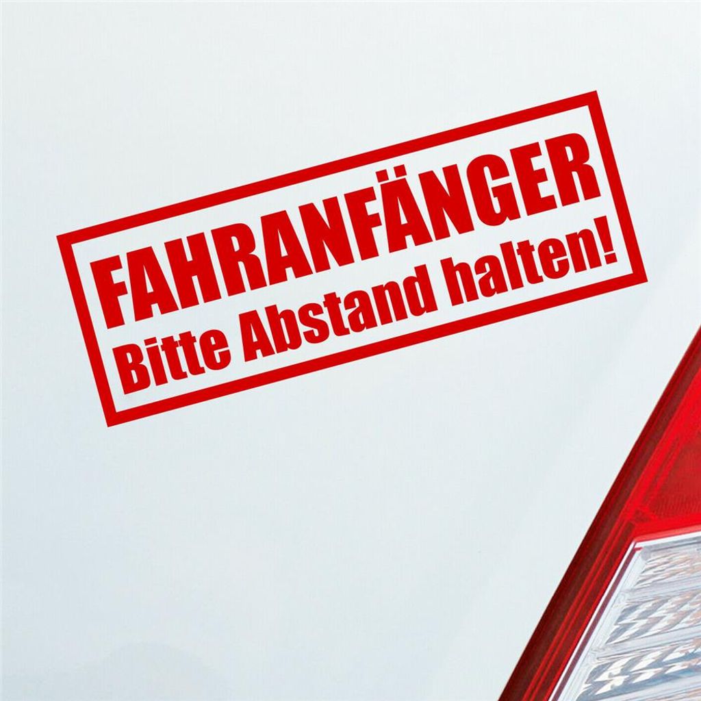 Auto Aufkleber Achtung Fahranfänger Spruch Kaufland.de