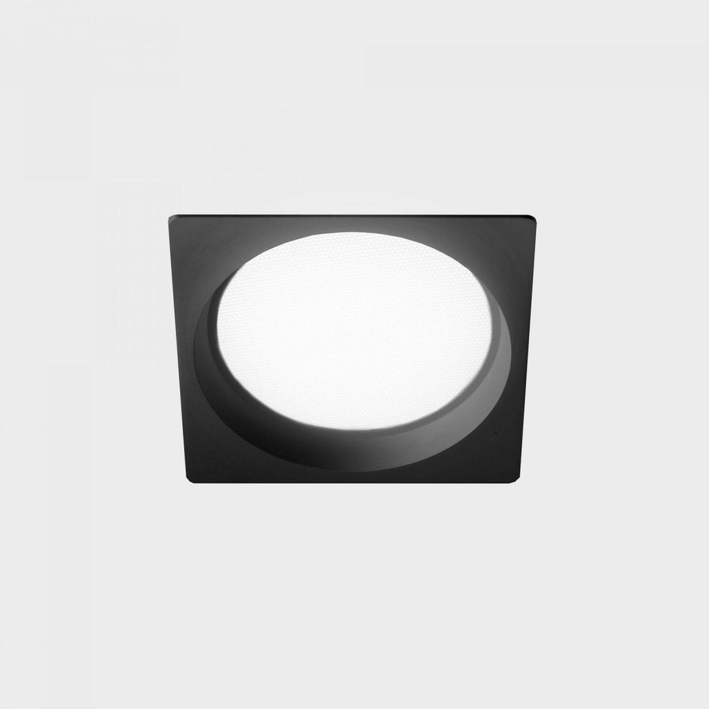 KOHL LIGHTING LIM SQ Einbauleuchte mit Rahmen 136x136 mm schwarz 12 W CRI 80 4000K DALI