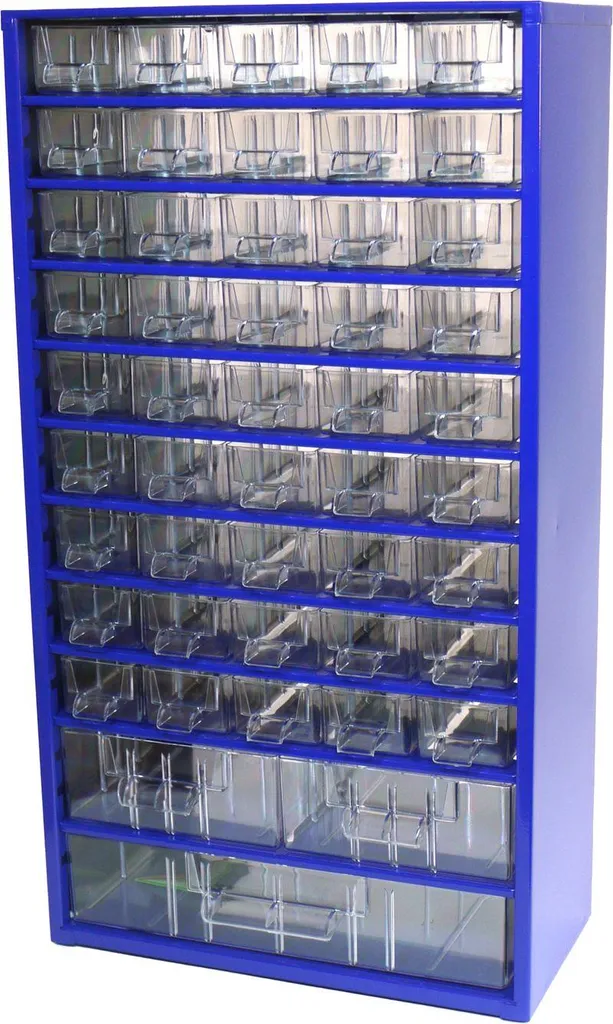 Armoire 6744 en métal 30,5x55cm avec 3 tailles de rangement modulables