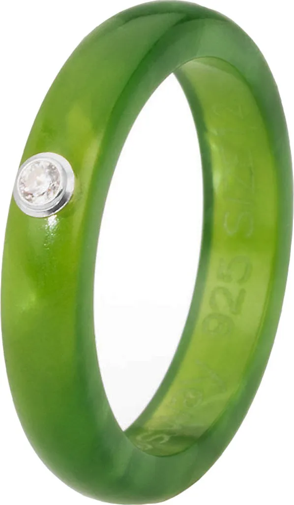 Bague Symphony Brosway G9SY06-B anneau vert idéal pour look empilable