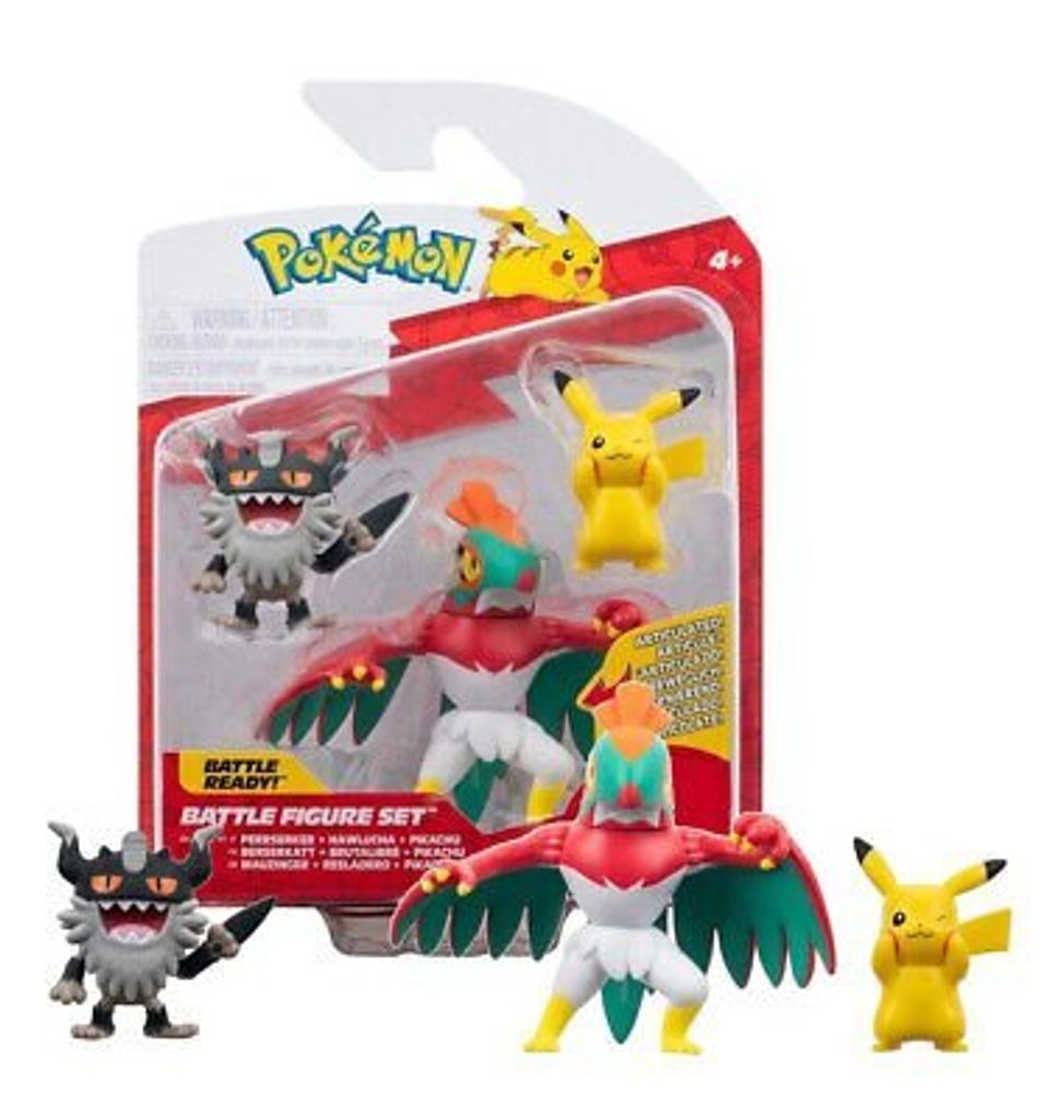 Jazwares Pokémon Battle figurki Pikachu, Perrserker, Zdjęcie produktu 