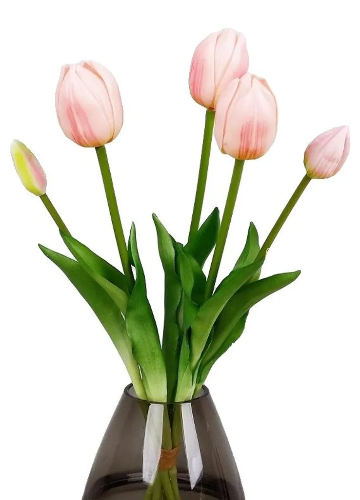 Fleurs artificielles rose vif 46 cm : l'illusion parfaite sans entretien