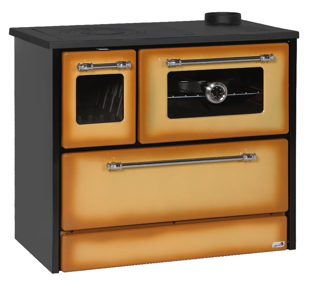 Küchenofen Holzherd 701-G Omega Cappuccino, rechte Version - 9,18 kW
