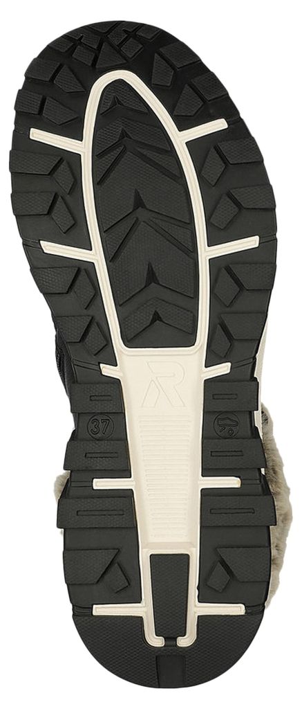 Rieker Damen Stiefelette warm gefüttert mit loser Einlage & Reißverschluss W0063, Größe:37 EU, Farbe:Mehrfarbig