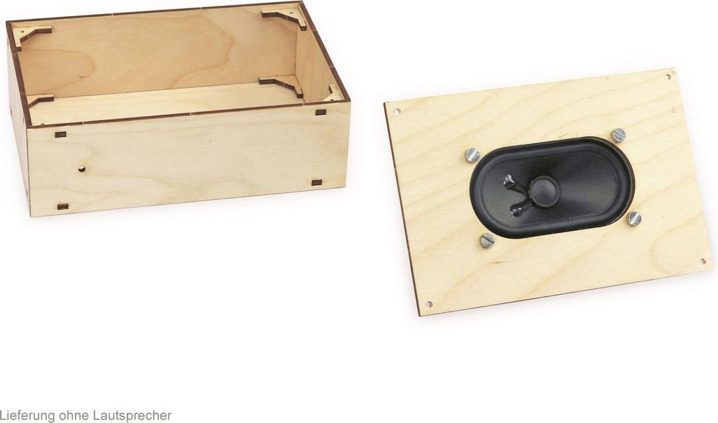 SOL-EXPERT Holzboxbausatz für Lautsprecher BN 390154, 150 x 100 x 50 mm
