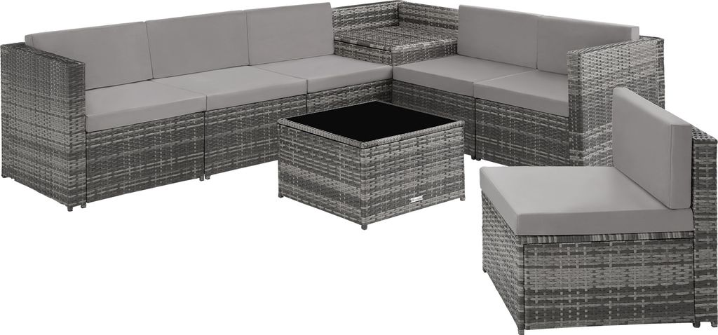 Salon en rotin Verona - gris Image du produit 