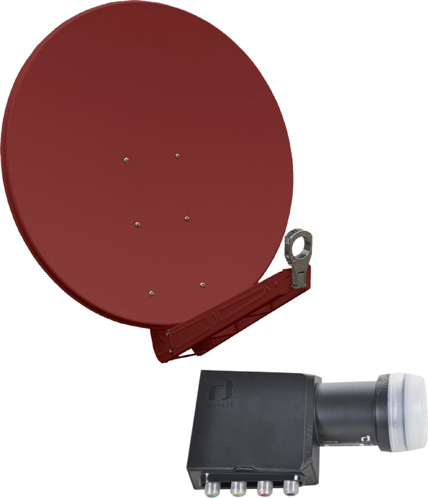 Gibertini OP 85 SE - Alu-Antenne - ziegelrot - 4 Teilnehmer
