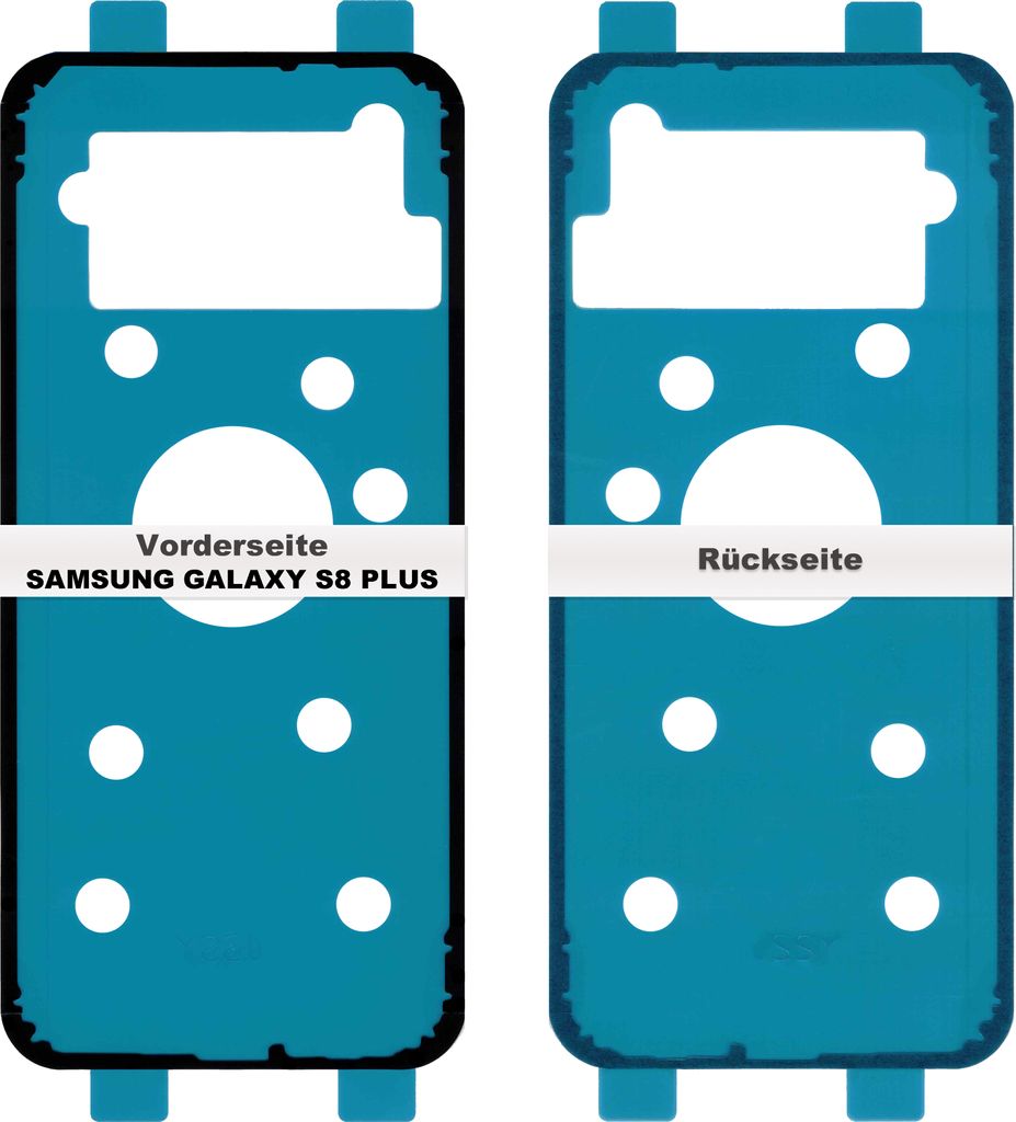 Samsung Galaxy S8 Plus G955F Akkudeckel Klebefolie Kleber Produktbild 