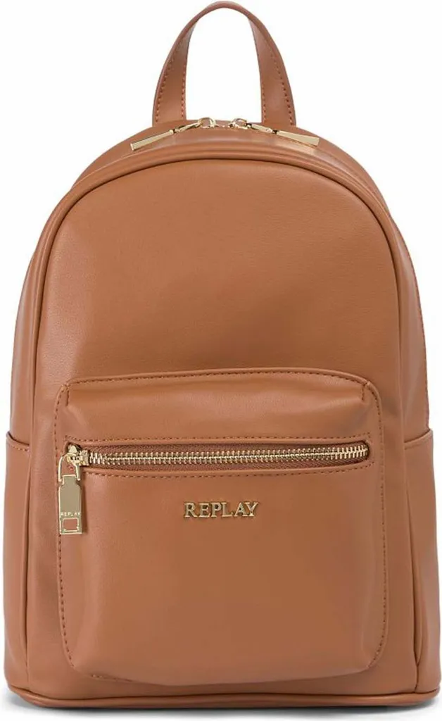 Sac à Dos Backpack REPLAY Caramel Marron avec Bretelles Rembourrées
