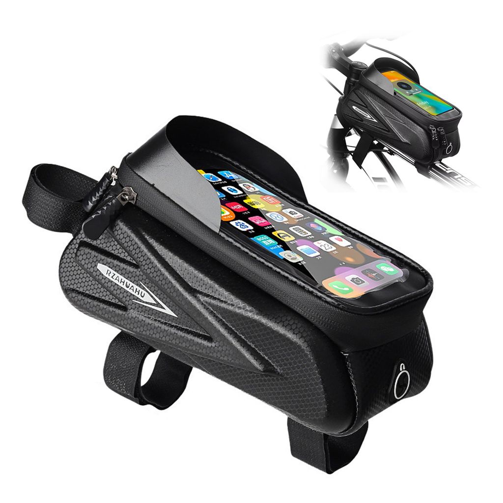 fahrradtasche wasserdicht – oberrohrtasche für mountainbike & rennrad, ideal als lenkertasche, handytasche und praktische aufbewahrung unterwegs
