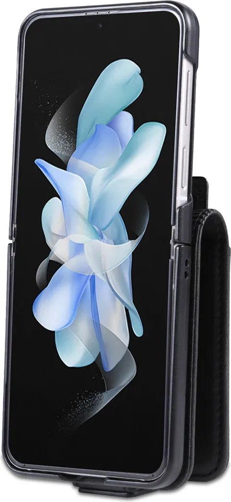 Custodia Flip in Pelle PU Bicolore con Chiusura Magnetica Invisibile Compatibile con Asus ROG Phone 6 Pro, Cover Elegante e Protettiva (Nero