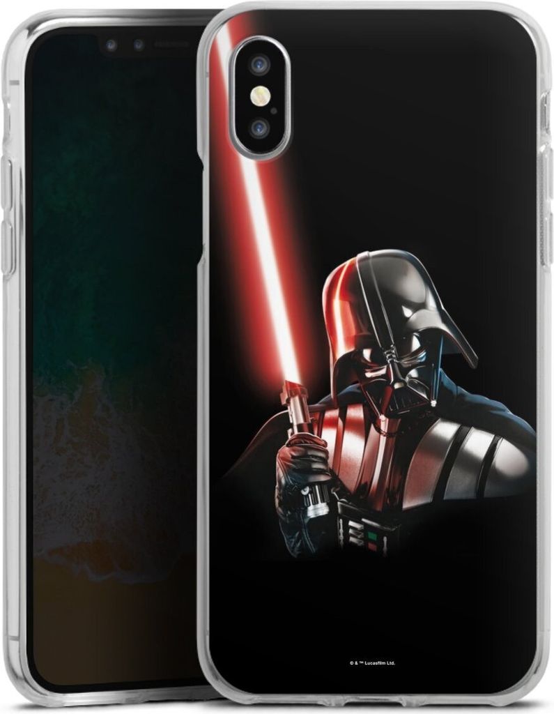 DeinDesign Handyhülle für Apple iPhone X Silikon Hülle Case Smartphone Schutzhülle Darth Vader Fanartikel Star Wars