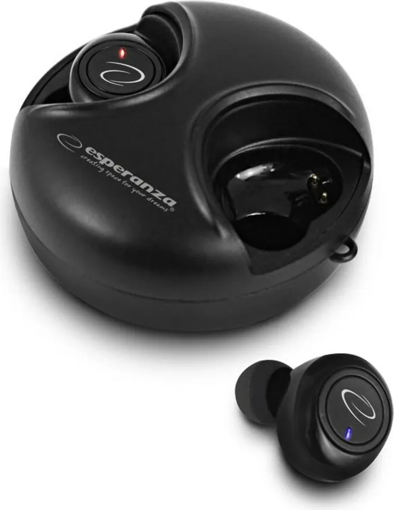 Cuffie Sport Esperanza EH228K TWS Black - Libertà Senza Fili Bluetooth 5.0