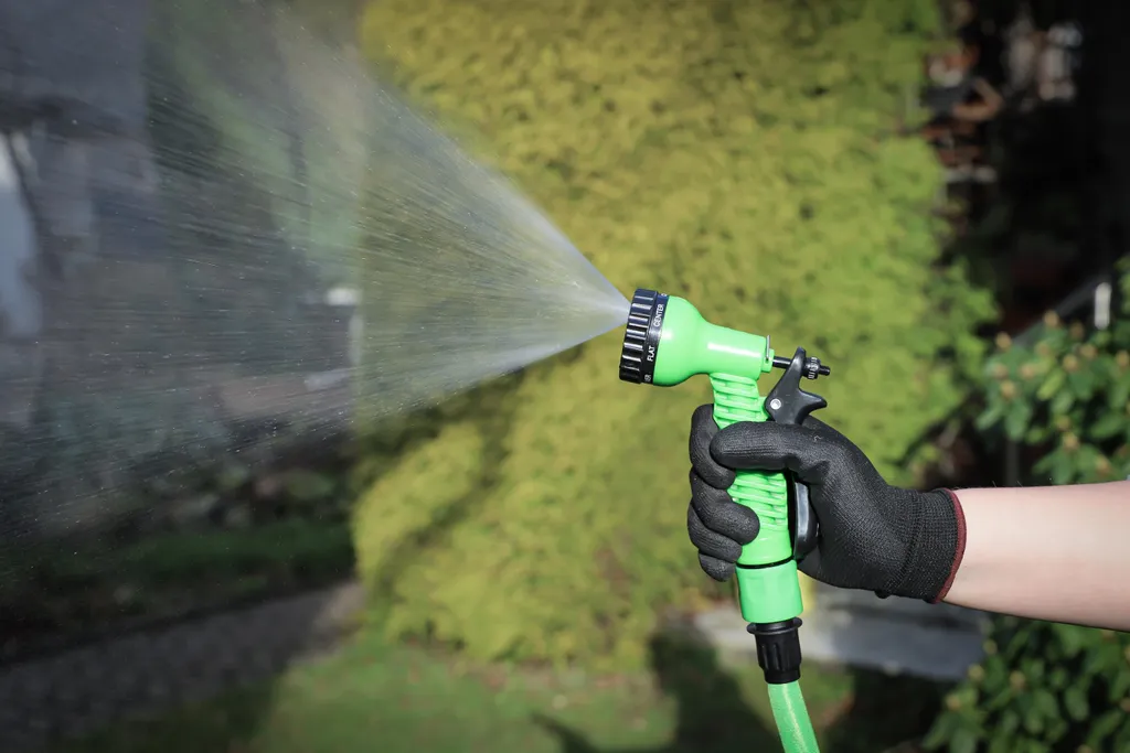 Tuyau d'arrosage extensible textile 22m avec pistolet multifonctions - 4