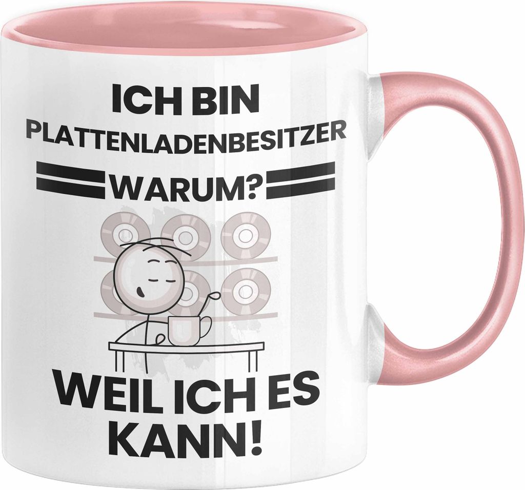 Plattenladenbesitzer Geschenk Tasse Lustiger Spruch Ich Bin Produktbild 