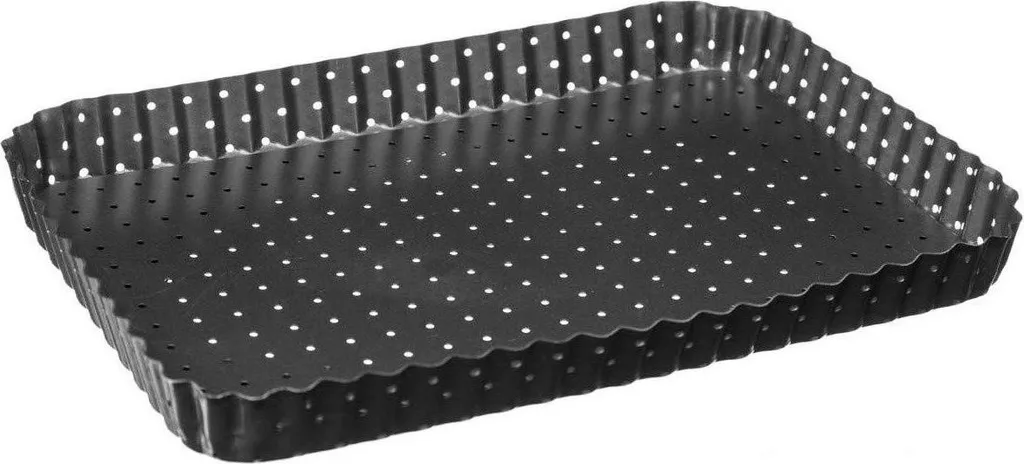 5 five simply smart - teglia a forma di molla con base perforata in metallo 31x21cm