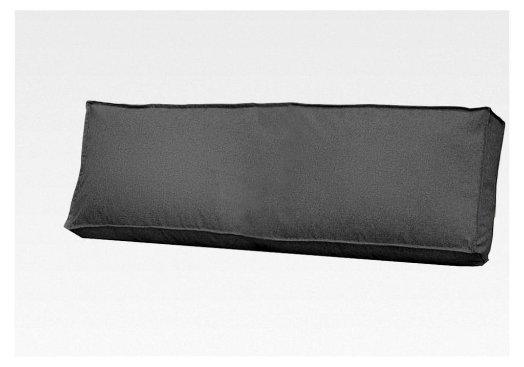 Palettenkissen 120 x 40 für Palettenmöbel | Wasserdichtes Sitzkissen für Europaletten | Kissen für Palettensofa in Dunkelgrau