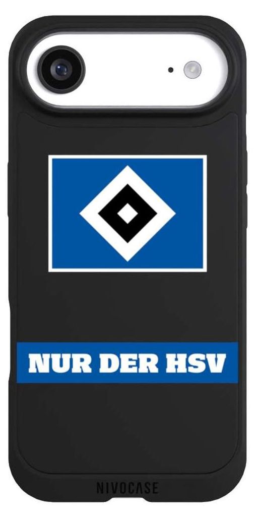 NIVOCASE Handyhülle für Apple iPhone Air Hülle NIVOpure Case Schwarz HSV Hamburger SV Statement
