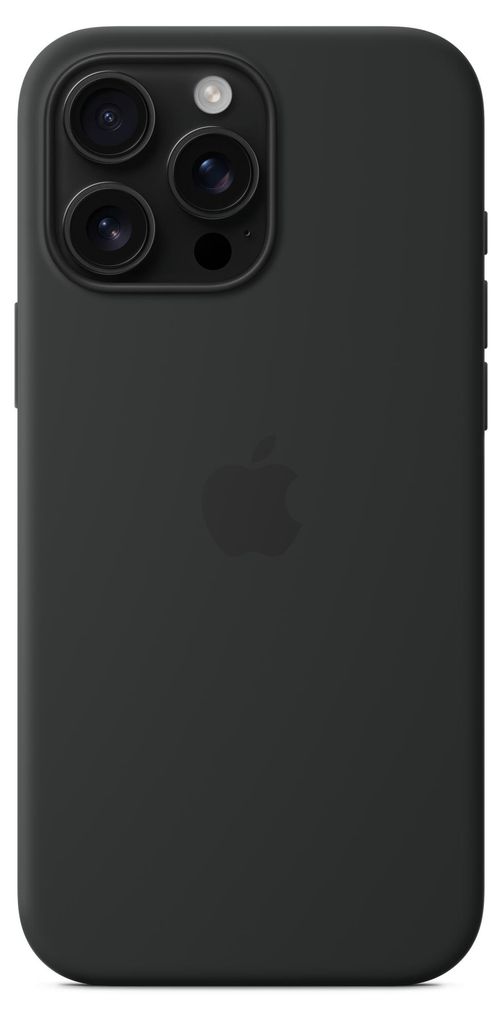 Apple iPhone 16 Pro Max Silikon Case mit MagSafe – Schwarz, Produktbild 