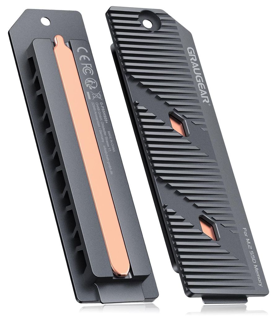 GRAUGEAR Kühlkörper SSD M.2NVMe PS5 Slim&Pro Produktbild 