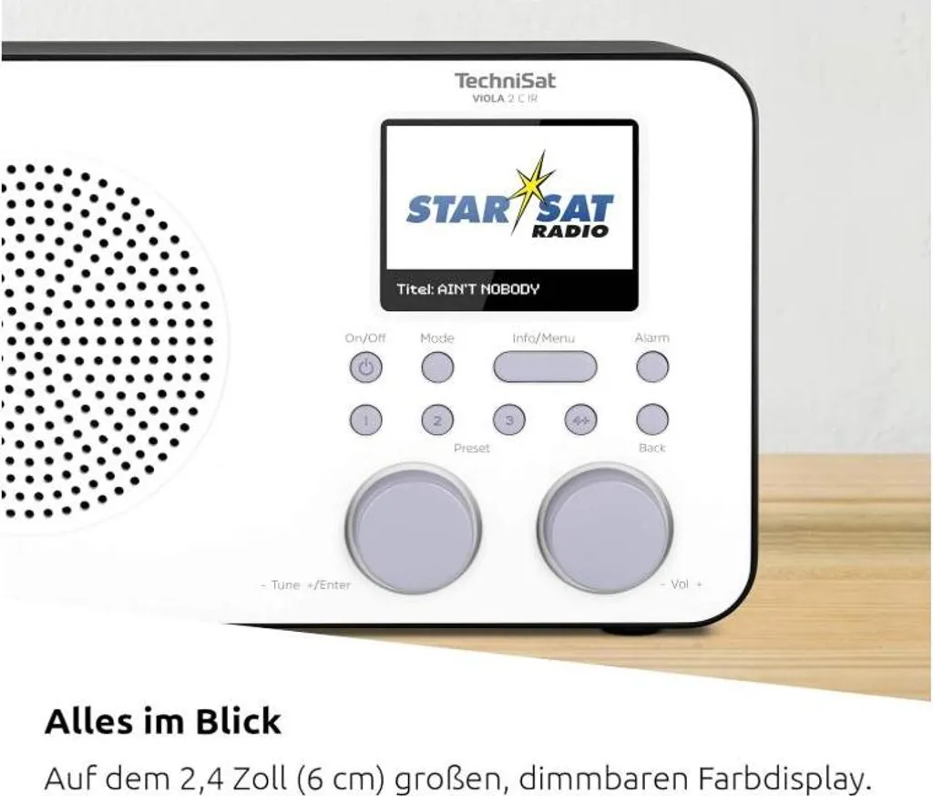 Radio Numérique DAB+ sans Grésillement Technisat Viola 2C Écran 2.4" - 9