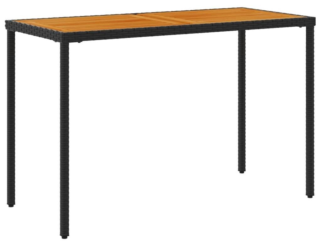 vidaXL Gartentisch mit Akazienholz-Platte 115x54x74 cm Poly Produktbild 