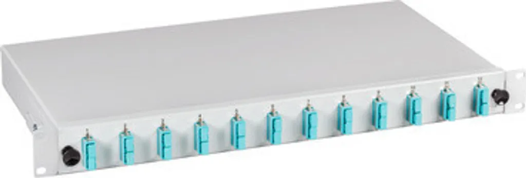 Boîte d'épissure extensible SC OM3 pour 24 connexions fibre optique
