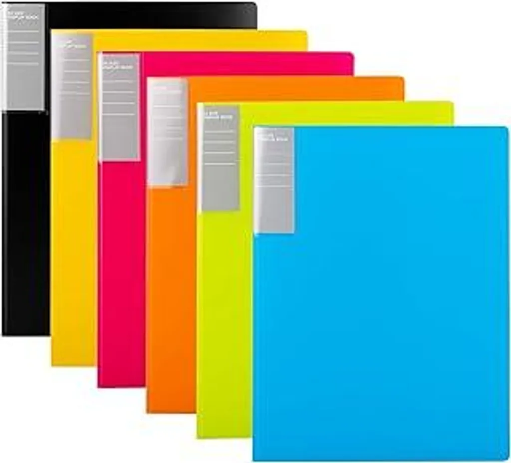 Raccoglitori A4 Colorati 30 Buste - Set 6 Pezzi per Esami e Progetti - 1