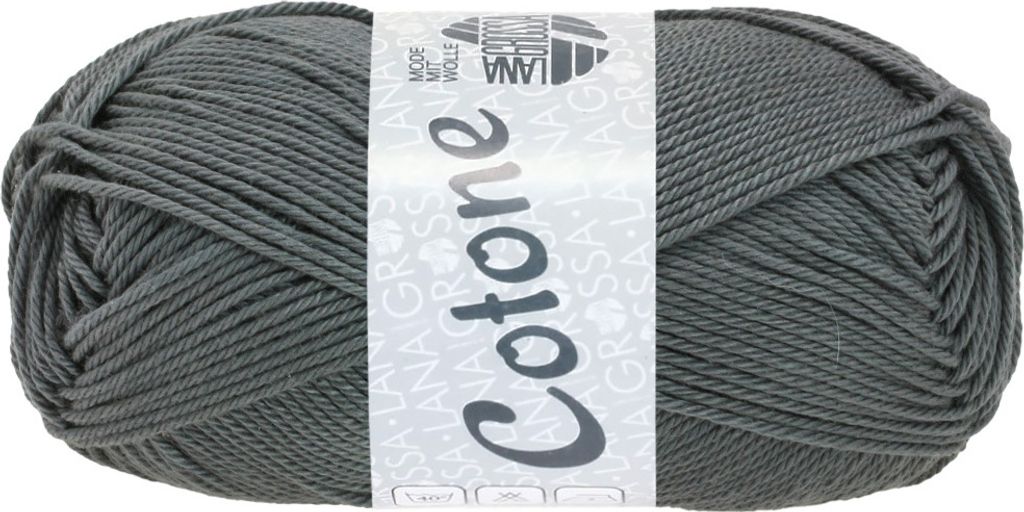 Lana Grossa Cotone 114 Schiefergrau 50g Produktbild 