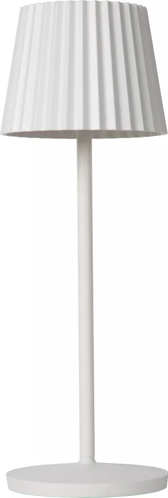 Lampe de table Justine Lucide LED 2W blanche rechargeable sans fil