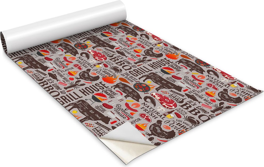 Selbstklebende Möbelfolie - Dekorationsfolie - Tischmöbel - Zuschneidbar - Cartoon-Grill - 100 x 50 cm