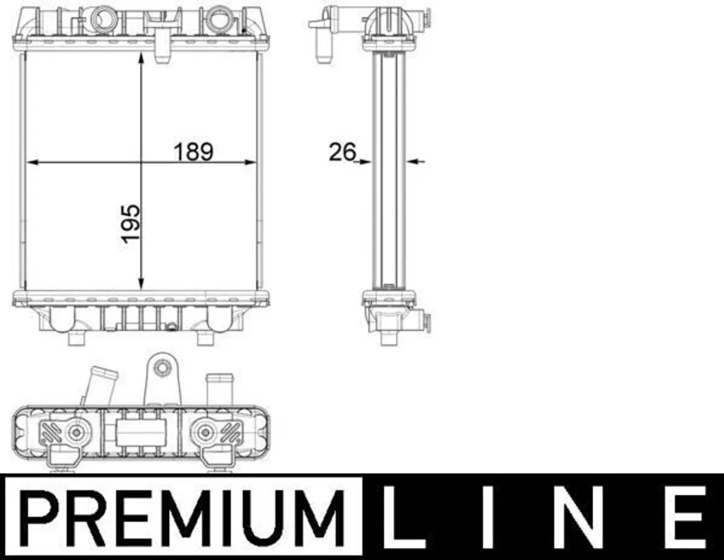 Radiateur de refroidissement pour VW Passat et Golf VII à hayon