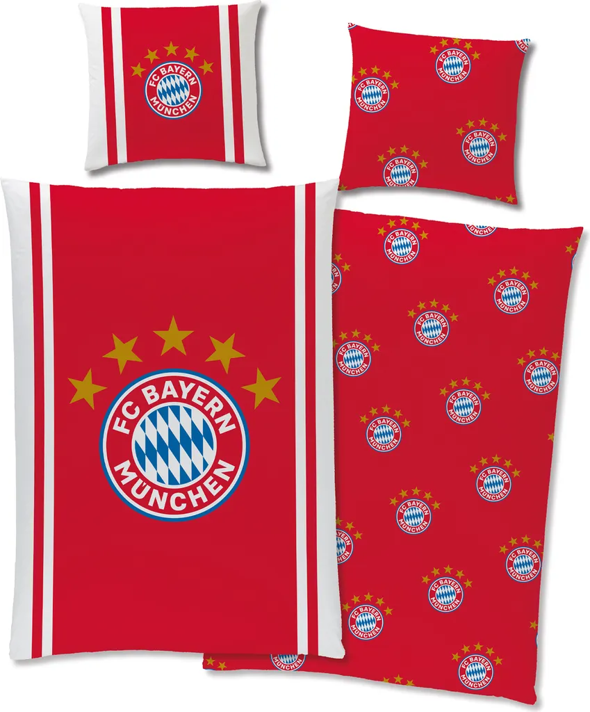 Set Letto FC Bayern Mia San Mia 135x200 - Cotone Premium Renforcé - 1