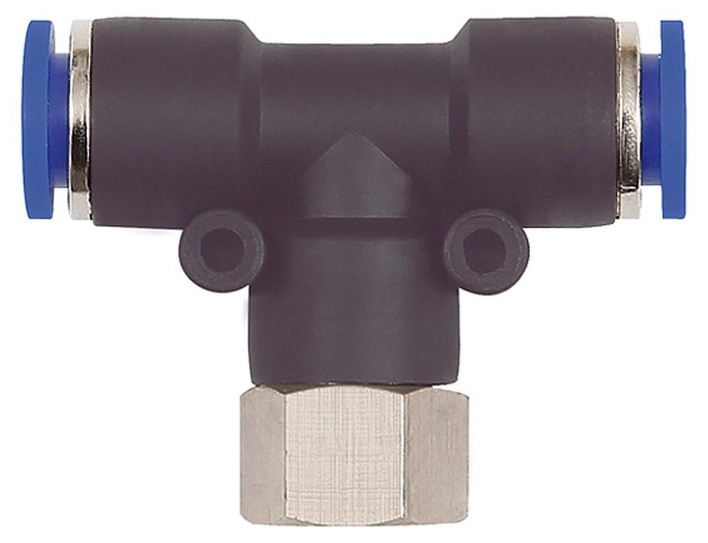 Riegler T-Steckverschraubung »Blaue Serie«, drehbar, G 1/8 innen, Ø 4 mm