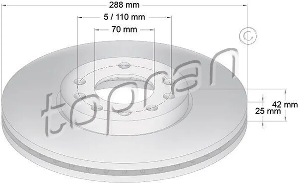 Disque de frein avant pour Opel Vectra B - Pièce de rechange 205 521