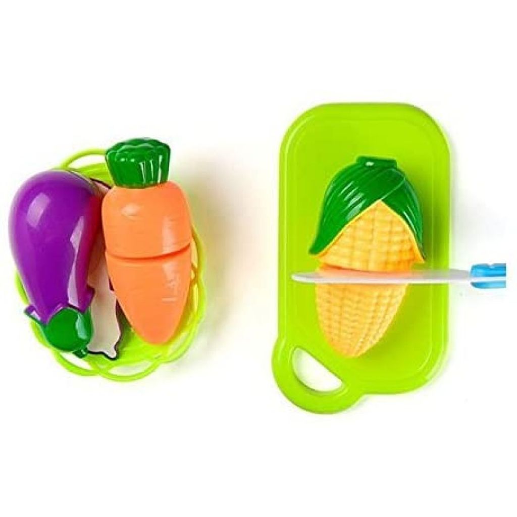 12pcs Plastik Gemüse-Obst-Schneiden Küche Spielzeug Kinder Pädagogisch Spielzeug 