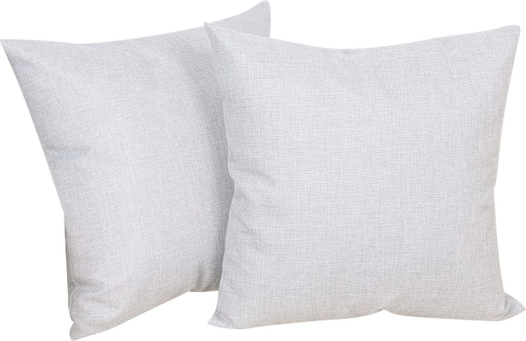OKWISH Kissenbezüge 2 Stück Kissenbezug Kissenhülle Dekokissen Sofakissen Couchkissen, Kopfkissenhülle Bettkissenbezug Kopfkisse 40x40 cm, Silb...