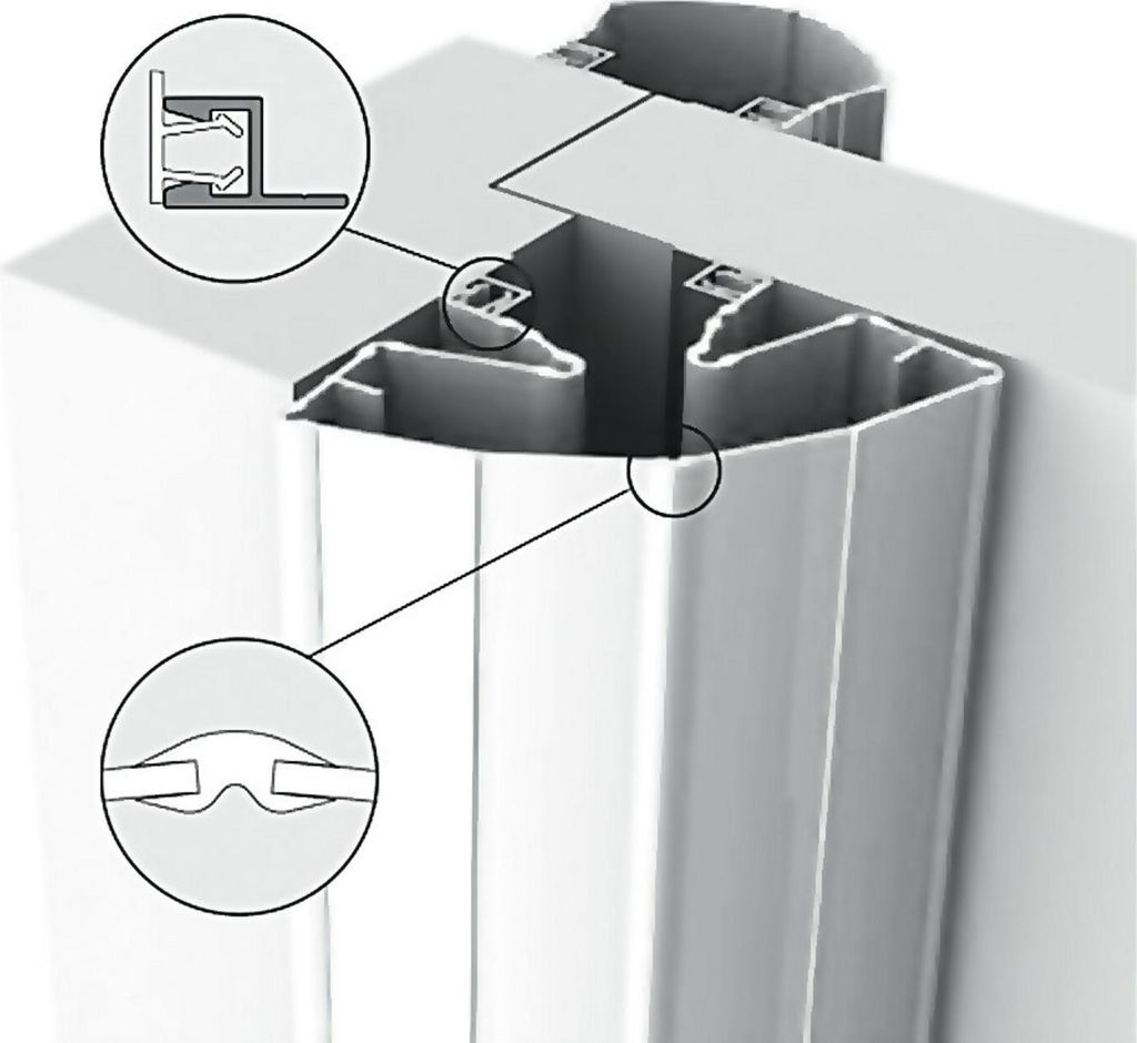 ELLEN Finprotect Plus 120120 z. schrauben KF weiß, L 1930mm